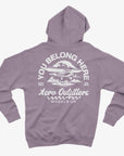 Aero Outfitters- Wheels Up Plum Hoodie