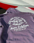 Aero Outfitters- Wheels Up Plum Hoodie